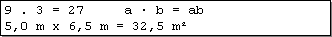 Abb. 5.3: DIN 5008 - Multiplikationszeichen